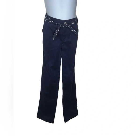 Gymboree girls navy blue chino uniform pants sz 8 NWT - Picture 1 of 2